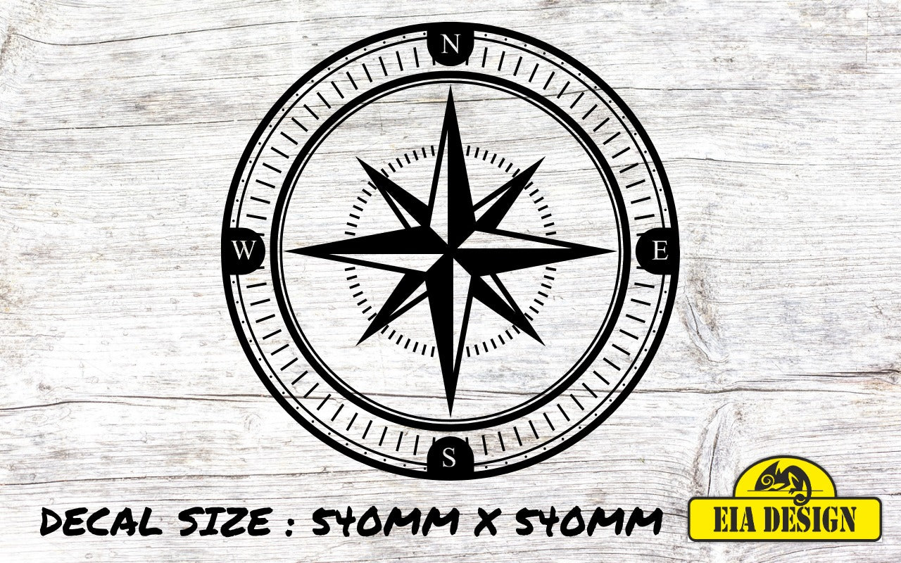 COMPASS 19 vinyl DECAL sticker for car van campervan 540mm x 540mm