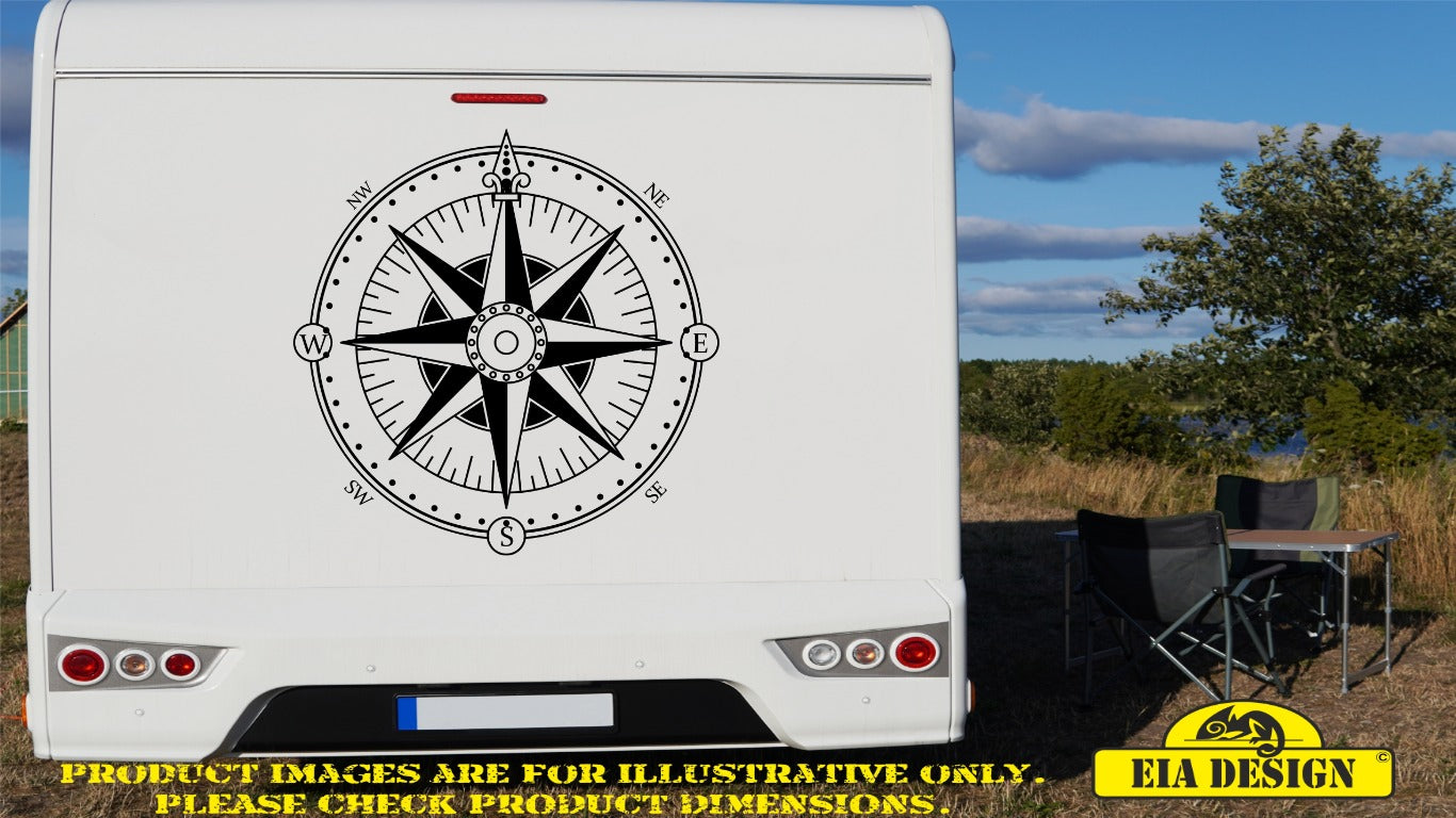 COMPASS 21 vinyl DECAL sticker for car van campervan 540mm x 540mm