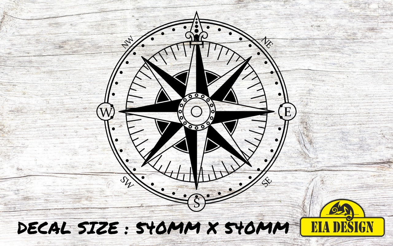 COMPASS 21 vinyl DECAL sticker for car van campervan 540mm x 540mm