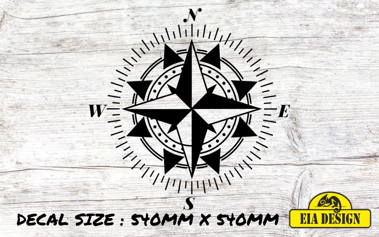 COMPASS 23 vinyl DECAL sticker for car van campervan 540mm x 540mm