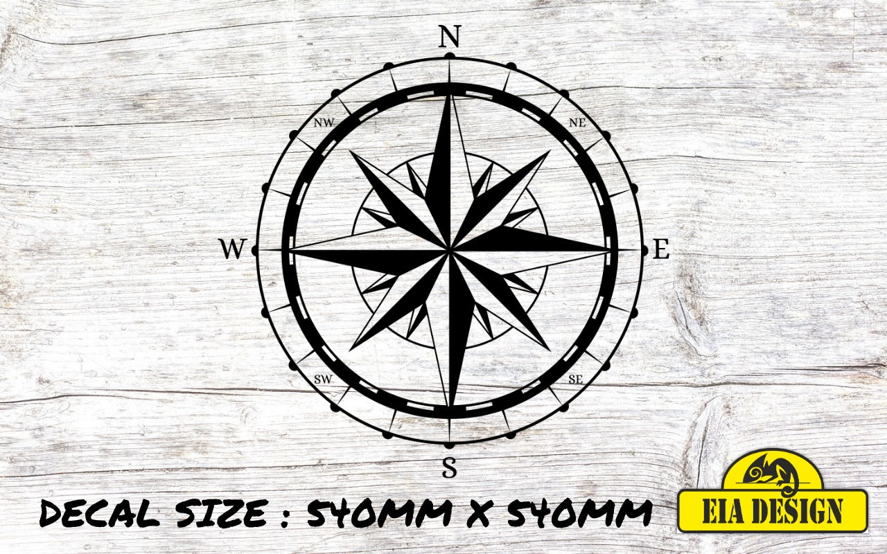 COMPASS 26 vinyl DECAL sticker for car van campervan 540mm x 540mm