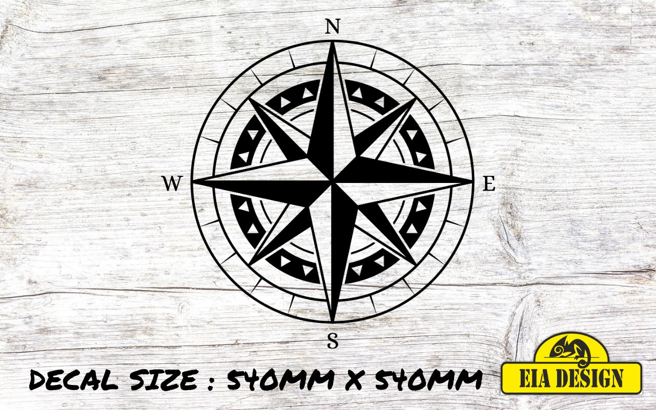 COMPASS 35 vinyl DECAL sticker for car van camper van 540mm x 540mm