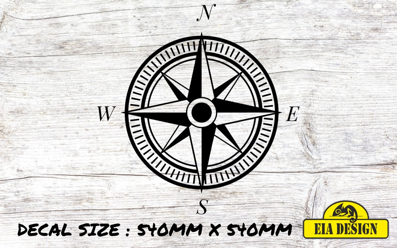 COMPASS 41 vinyl DECAL sticker for car van camper van 540mm x 540mm