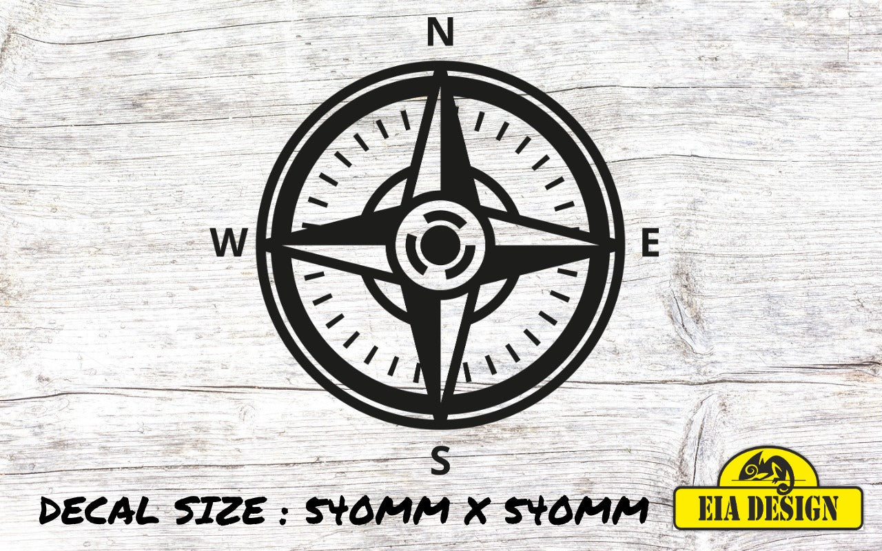 COMPASS 49 vinyl DECAL sticker for car van camper van 540mm x 540mm