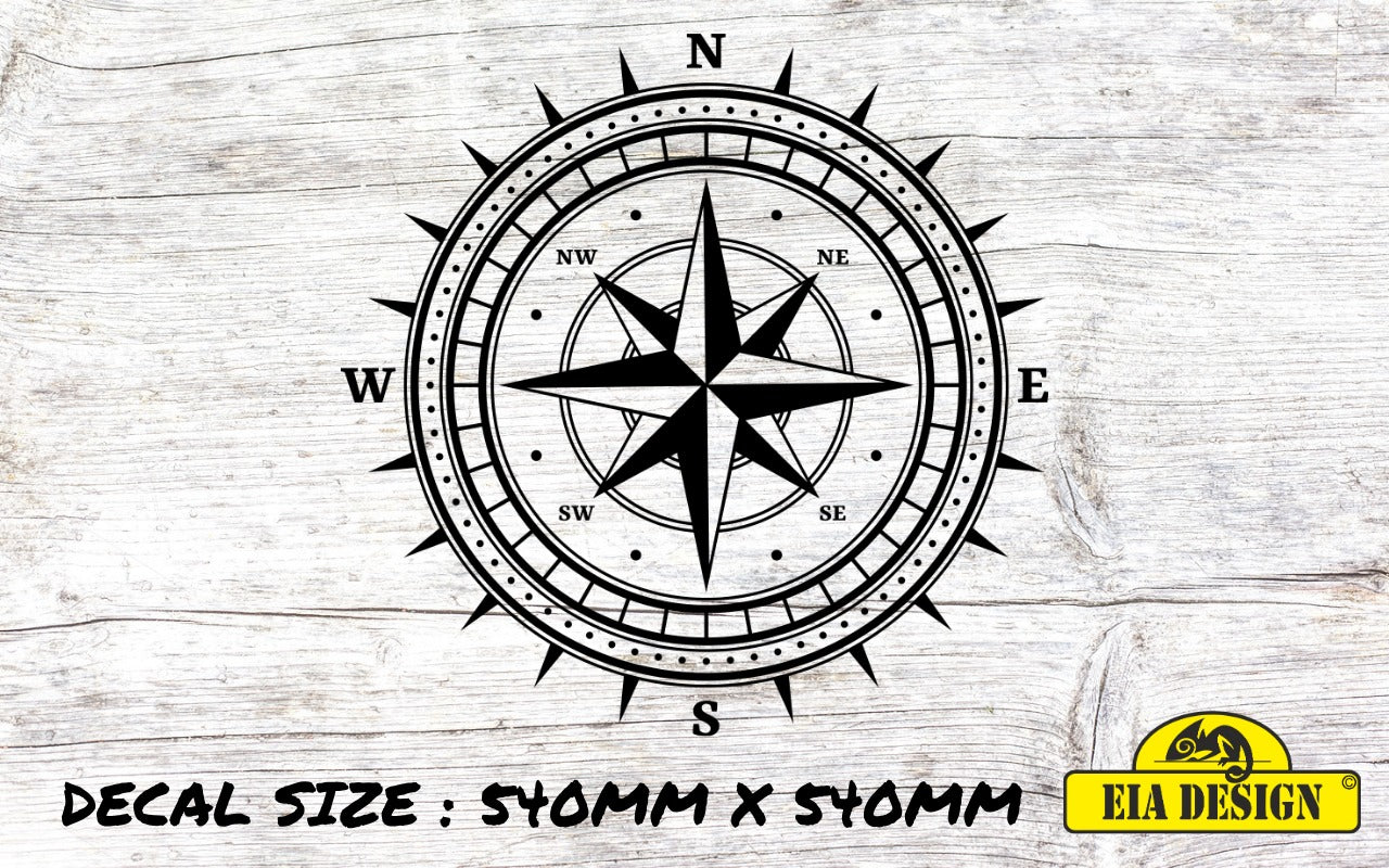 COMPASS 71 vinyl DECAL sticker for car van camper van 540mm x 540mm