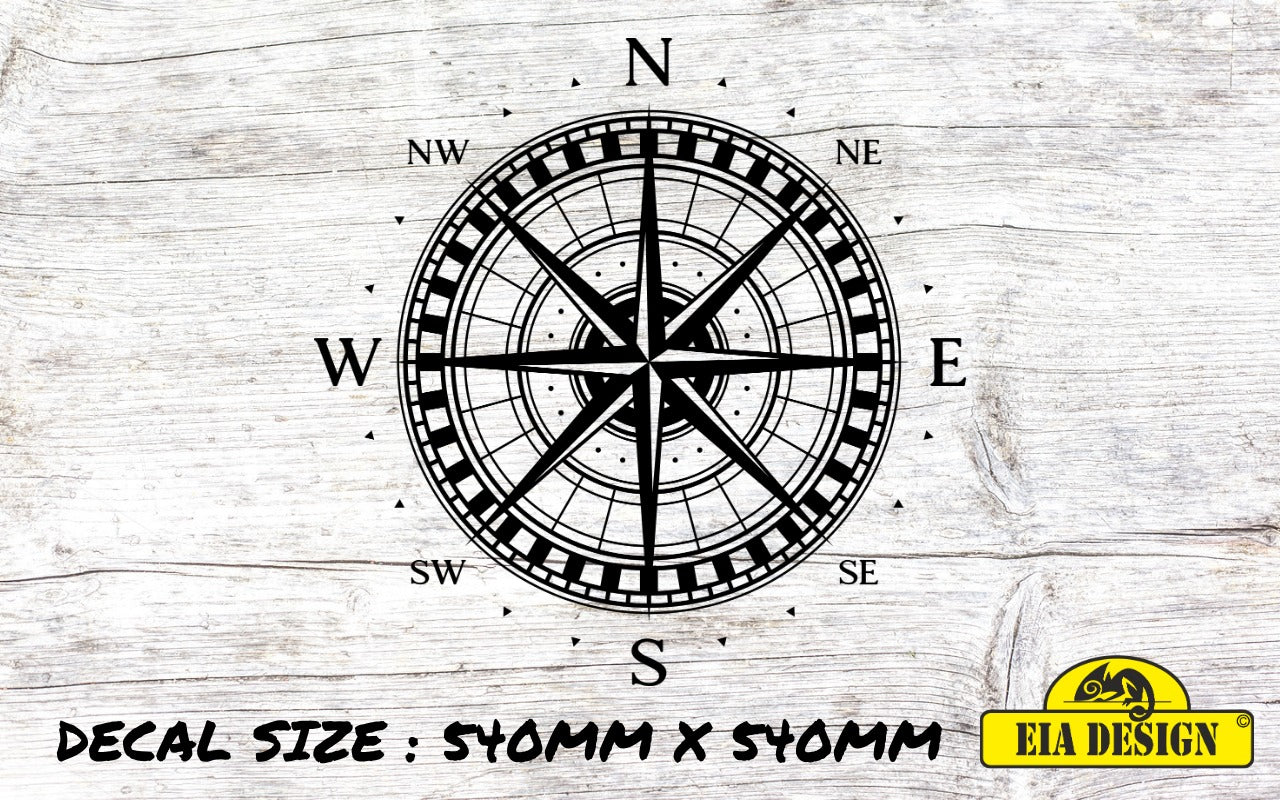 COMPASS 73 vinyl DECAL sticker for car van camper van 540mm x 540mm