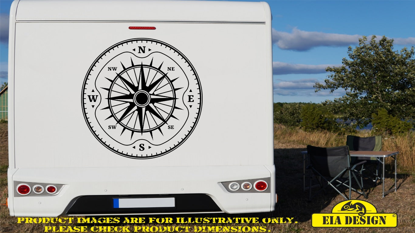 COMPASS 71 vinyl DECAL sticker for car van camper van 540mm x 540mm