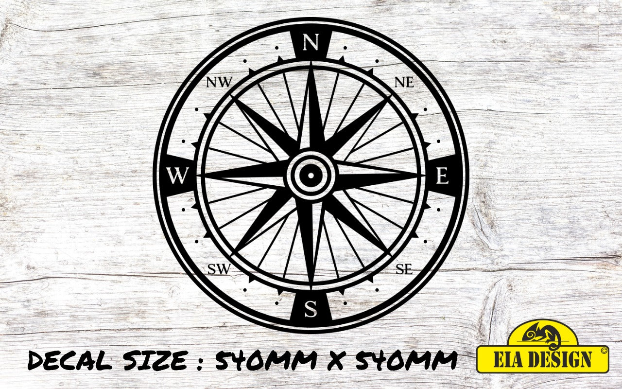 COMPASS 79 vinyl DECAL sticker for car van camper van 540mm x 540mm