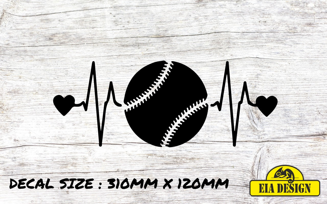 HEARTBEAT 17 vinyl DECAL sticker for car van campervan 310mm x 120mm