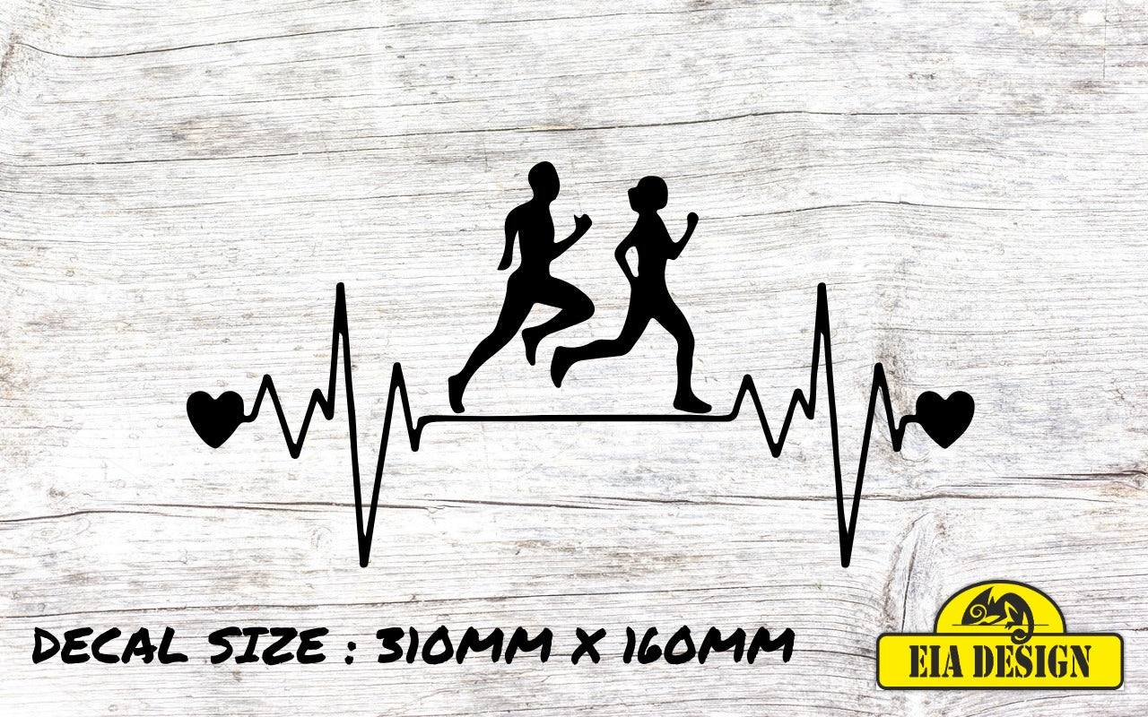 HEARTBEAT 22 vinyl DECAL sticker for car van campervan 310mm x 160mm