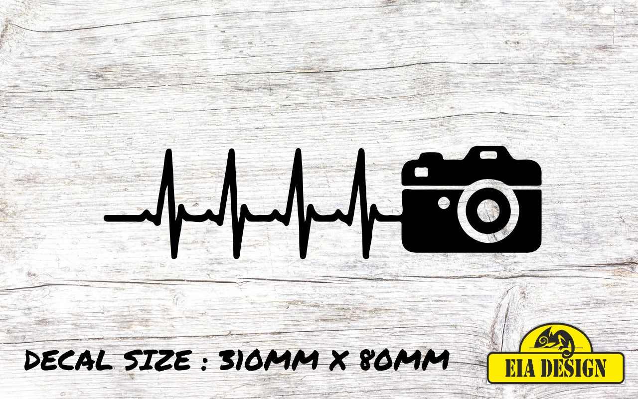 HEARTBEAT 26 vinyl DECAL sticker for car van campervan 310mm x 80mm