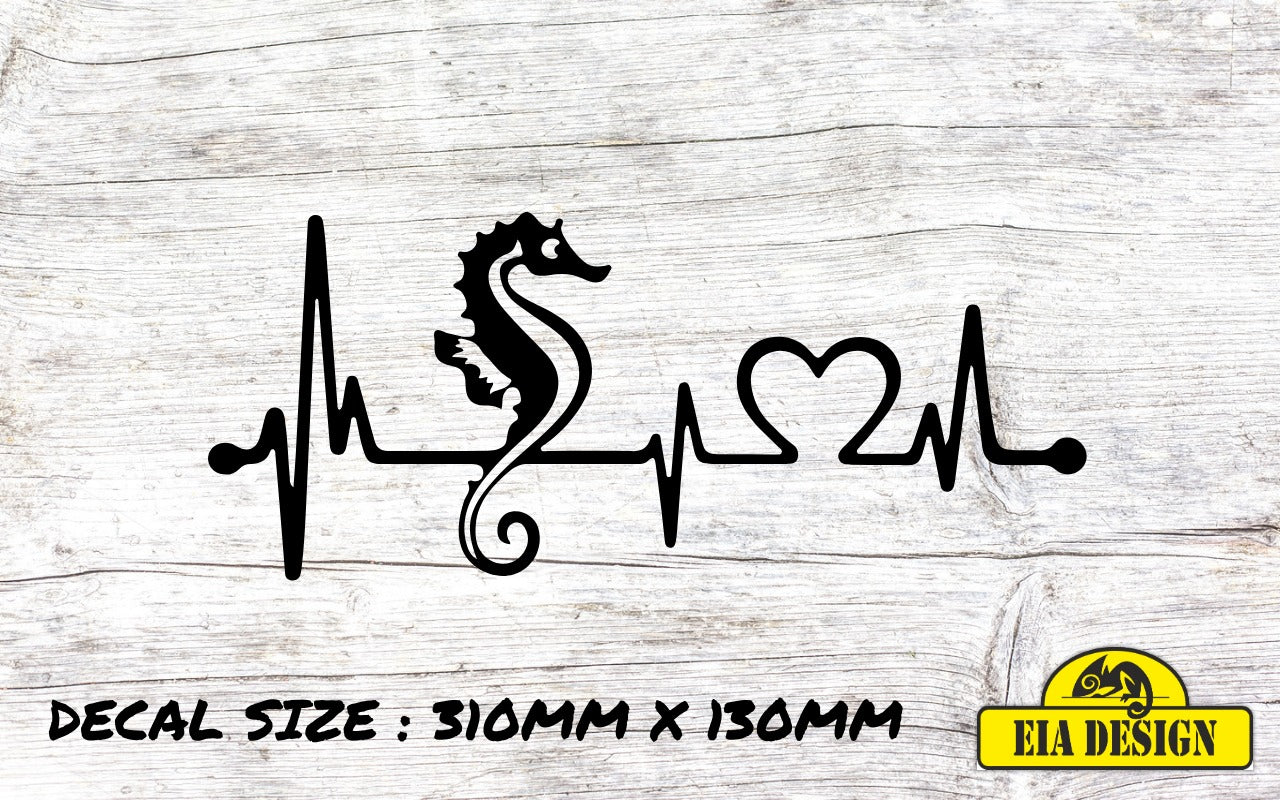 HEARTBEAT 38 vinyl DECAL sticker for car van campervan 310mm x 130mm