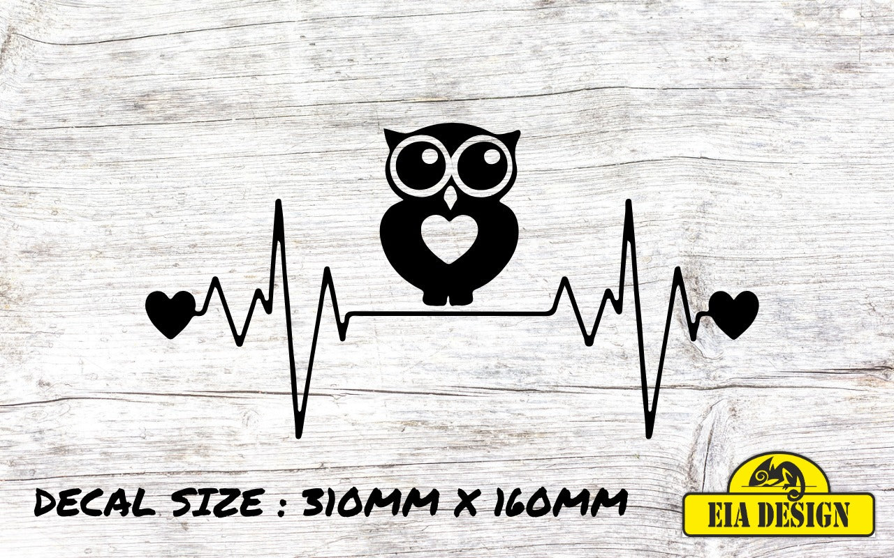 HEARTBEAT 39 vinyl DECAL sticker for car van campervan 310mm x 160mm