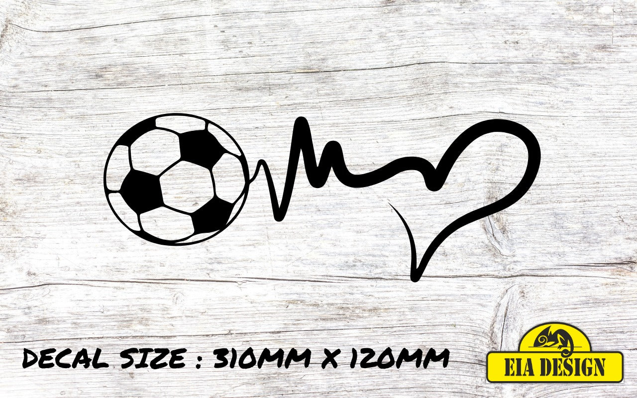 HEARTBEAT 6 vinyl DECAL sticker for car van campervan 310mm x 120mm
