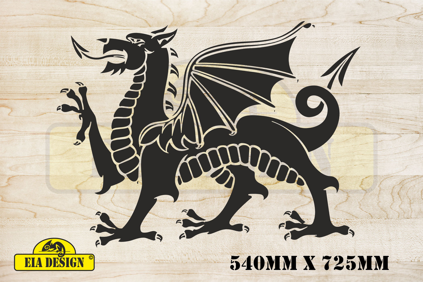 WELSH DRAGON car camper DECAL sticker 540mm x 725mm